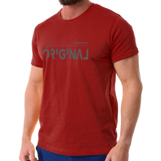 23455-3 Bordo Мъжка Тениска Original S-XXL