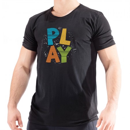 23462-1 Black Мъжка Тениска Play S-XXXL